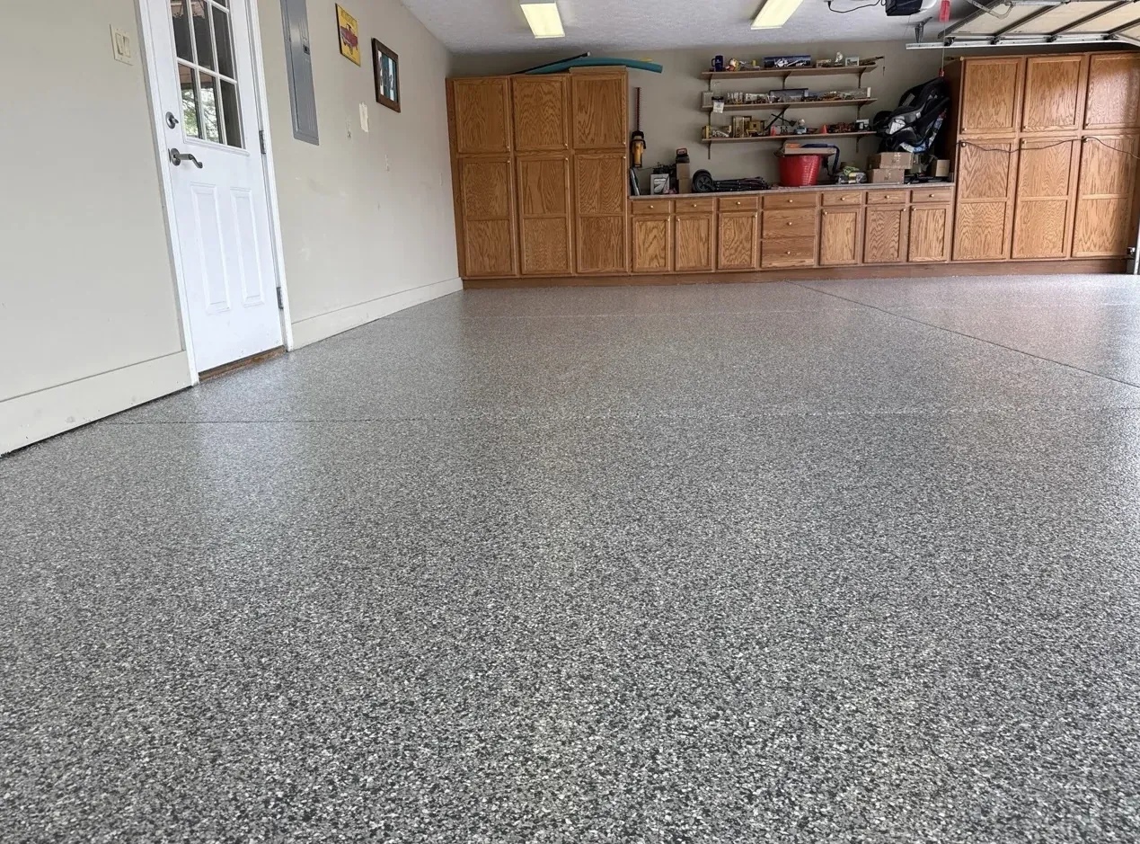Professionally coated commercial floor by Guy Coatings